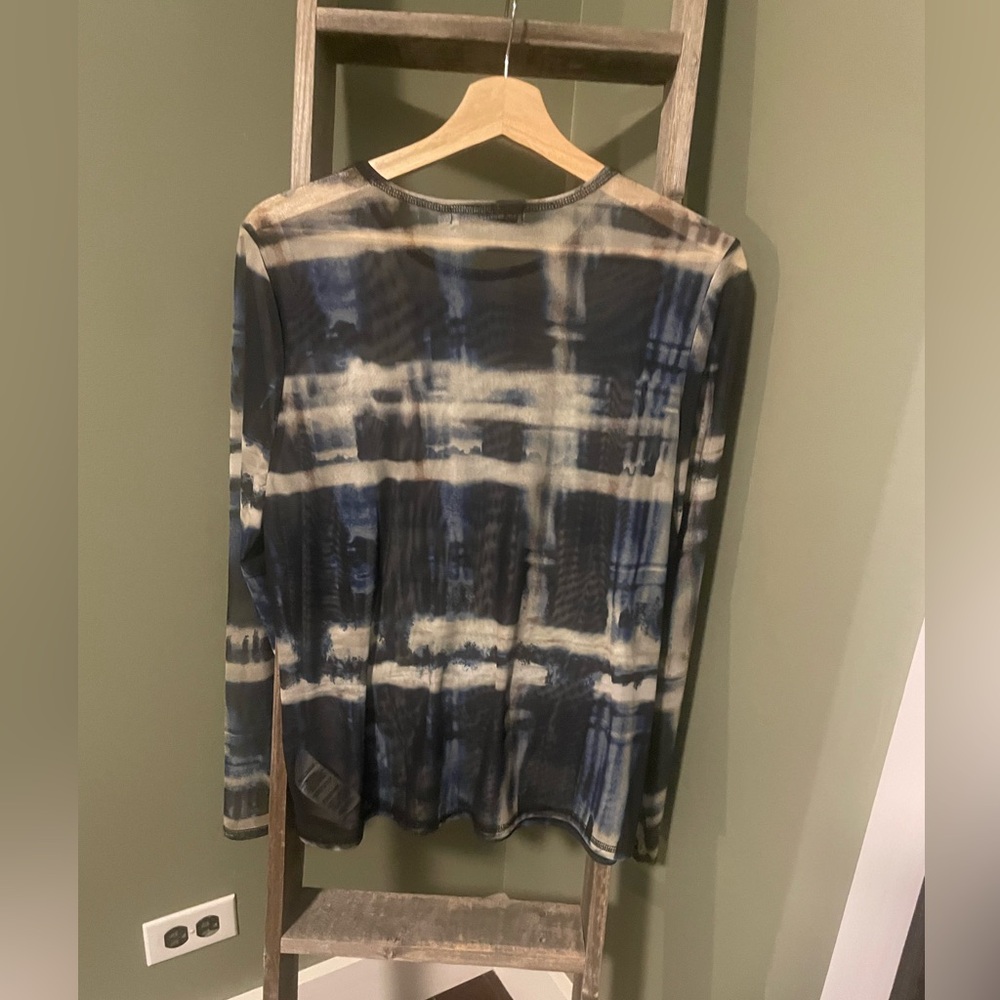 RM Rebecca Minkoff Sheer Patterned Blouse - NWOT XL - Picture 4 of 7
